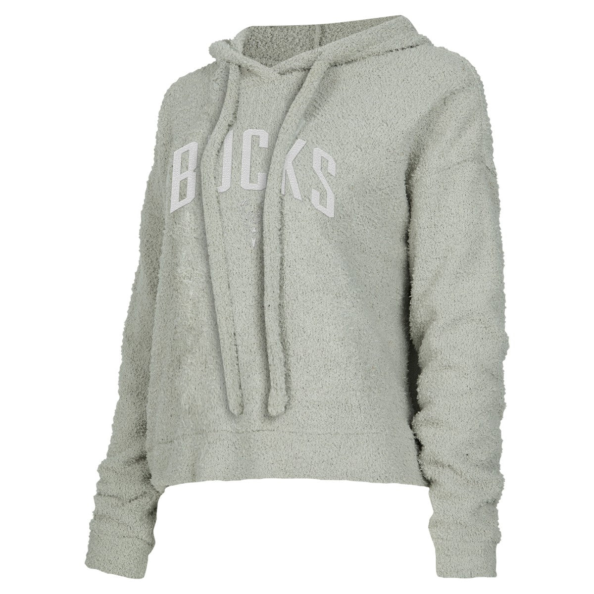 Gray Milwaukee Bucks Concepts Sport Women's Ventura Comfy Pullover Hoodie | NBA
