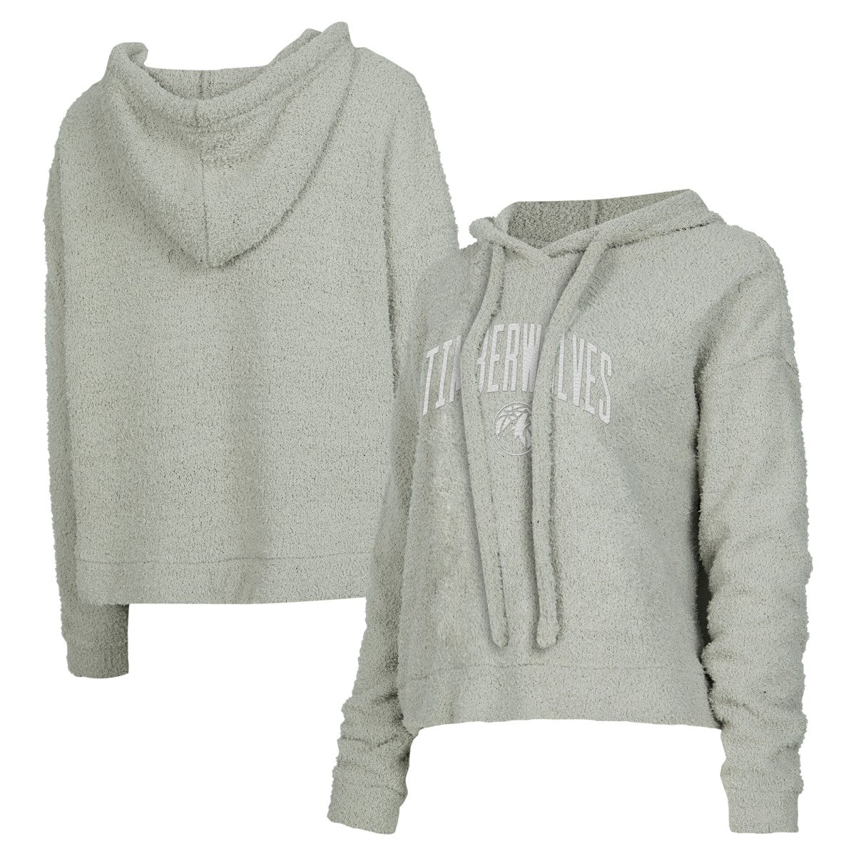 Gray Minnesota Timberwolves Concepts Sport Women's Ventura Comfy Pullover Hoodie | NBA
