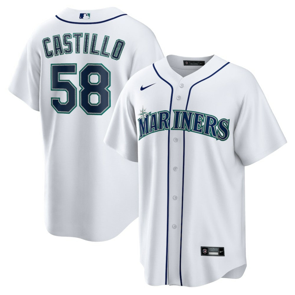Luis Castillo Seattle Mariners Nike Home Replica Jersey - MLB Jerseys