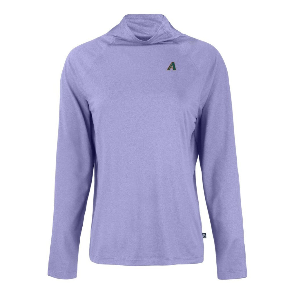 Arizona Diamondbacks Cutter & Buck Women's Cooperstown Collection Coastline Epic Comfort Eco Recycled Funnel Neck Raglan Pullover Top - MLB Pullover