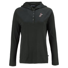 Cincinnati Reds Cutter & Buck Women's Cooperstown Collection Coastline Epic Comfort Eco Recycled Hoodie Raglan Long Sleeve T-Shirt - MLB Hoodies