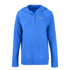 Los Angeles Dodgers Cutter & Buck Women's Cooperstown Collection Coastline Epic Comfort Eco Recycled Hoodie Raglan Long Sleeve T-Shirt - MLB Hoodies