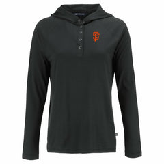 San Francisco Giants Cutter & Buck Women's  Coastline Epic Comfort Eco Recycled Hoodie Raglan Long Sleeve T-Shirt - MLB Hoodies