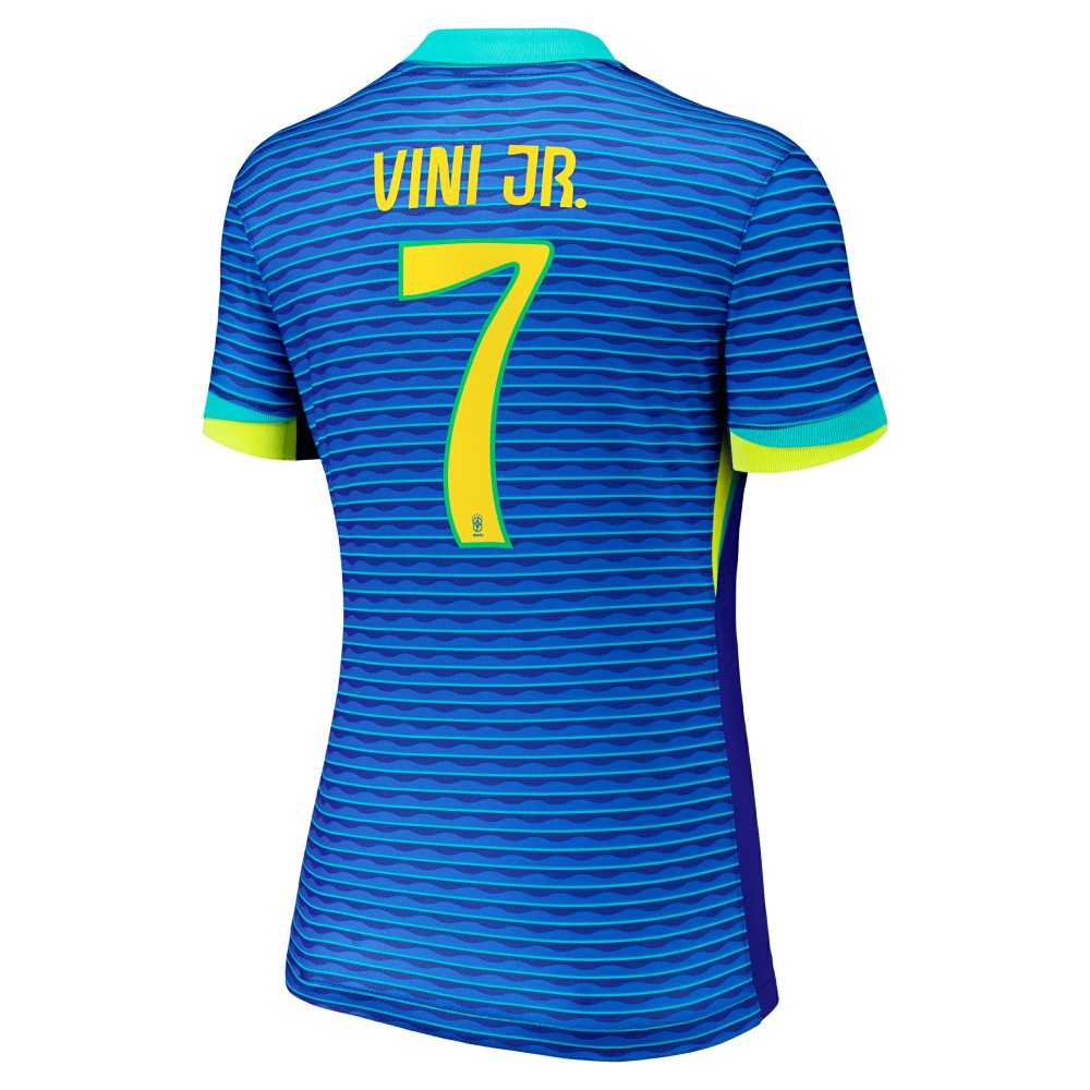 Vini Jr. Brazil National Team Women's 2024 Away Replica Jersey