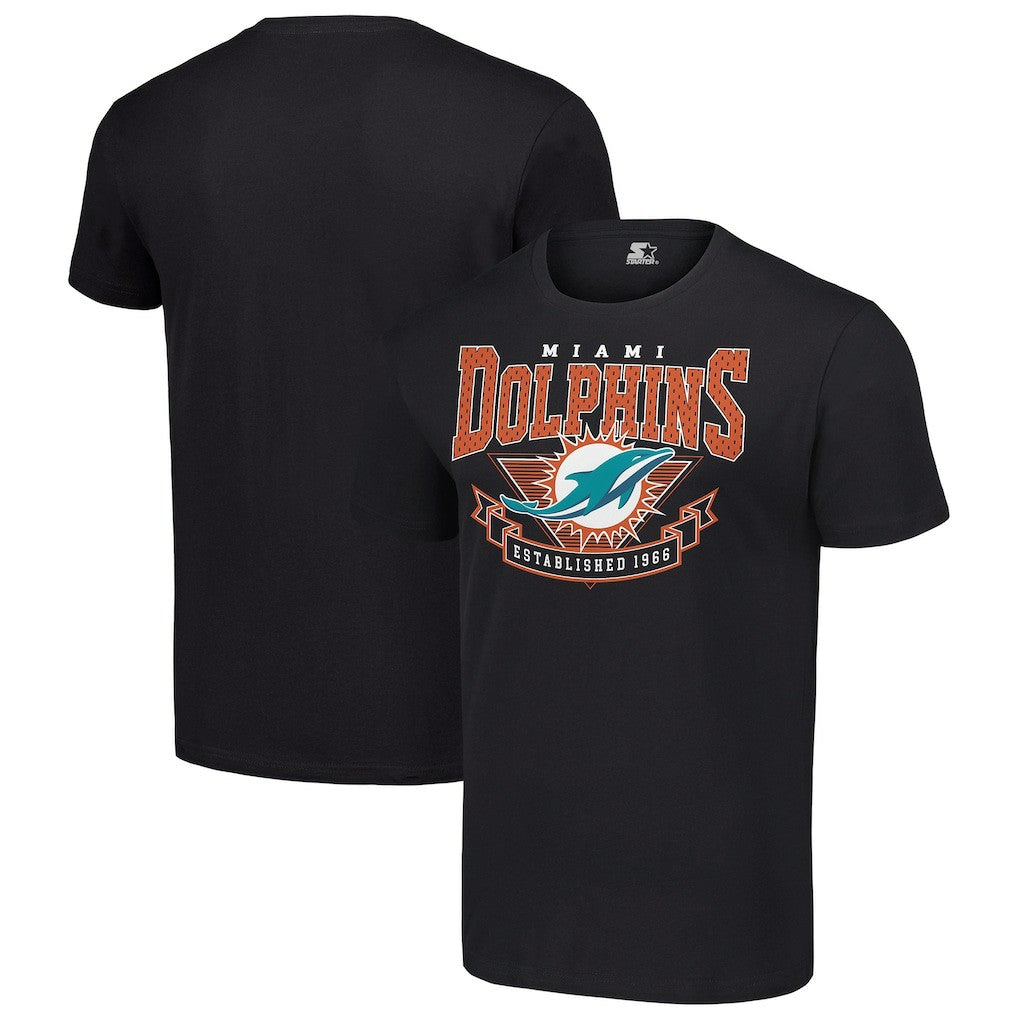 Miami Dolphins Starter 80s Inspired Team Logo T-Shirt | NFL New