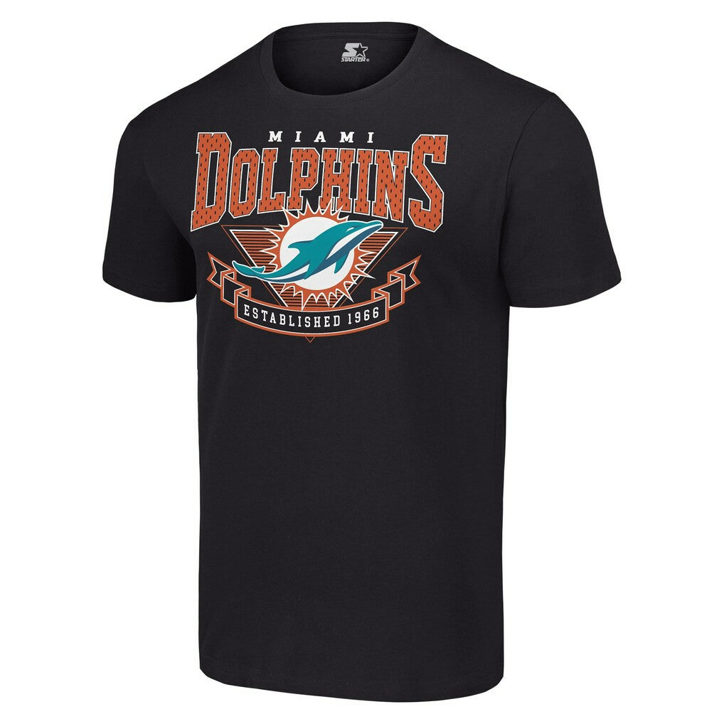 Miami Dolphins Starter 80s Inspired Team Logo T-Shirt | NFL New