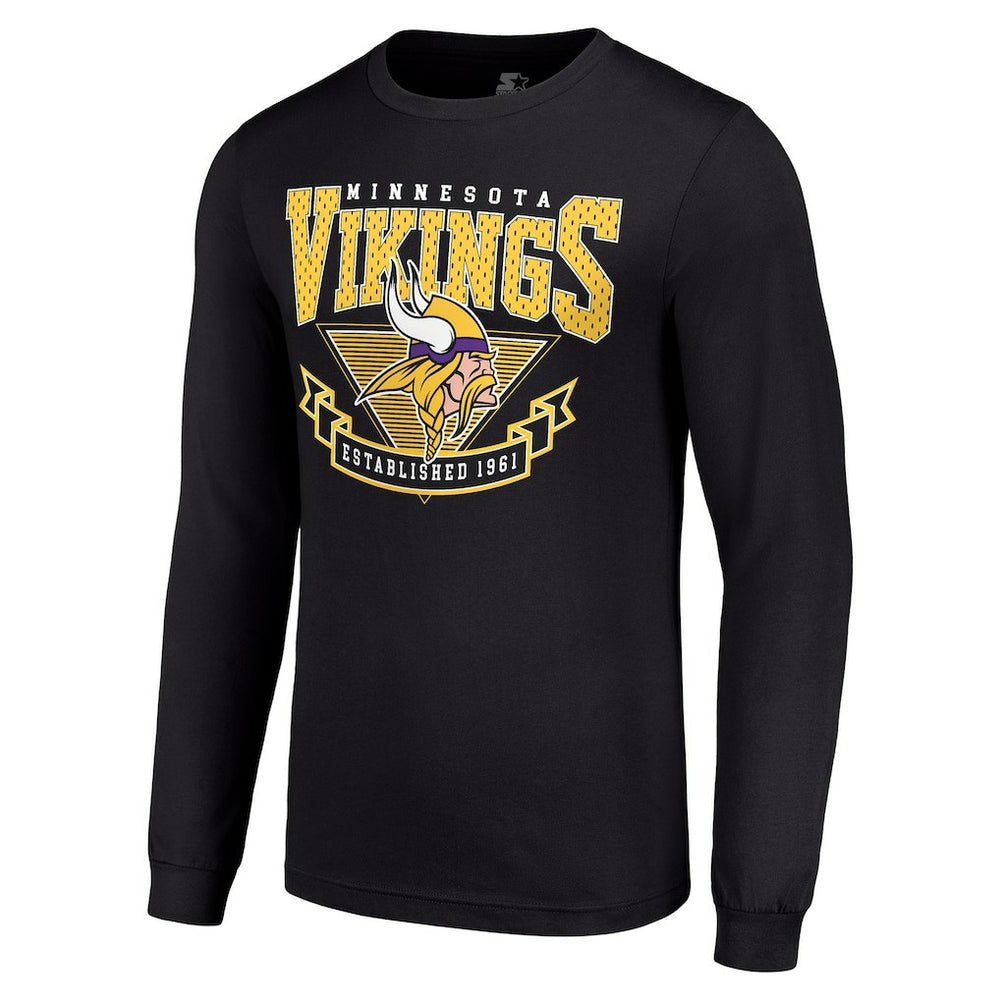 Minnesota Vikings Starter '80s Inspired Team Logo Long Sleeve T-Shirt | NFL Sale