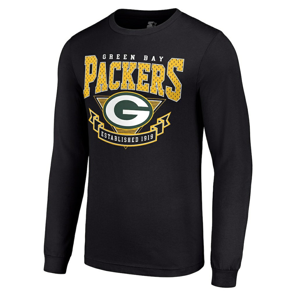 Green Bay Packers Starter '80s Inspired Team Logo Long Sleeve T-Shirt | NFL Outlet