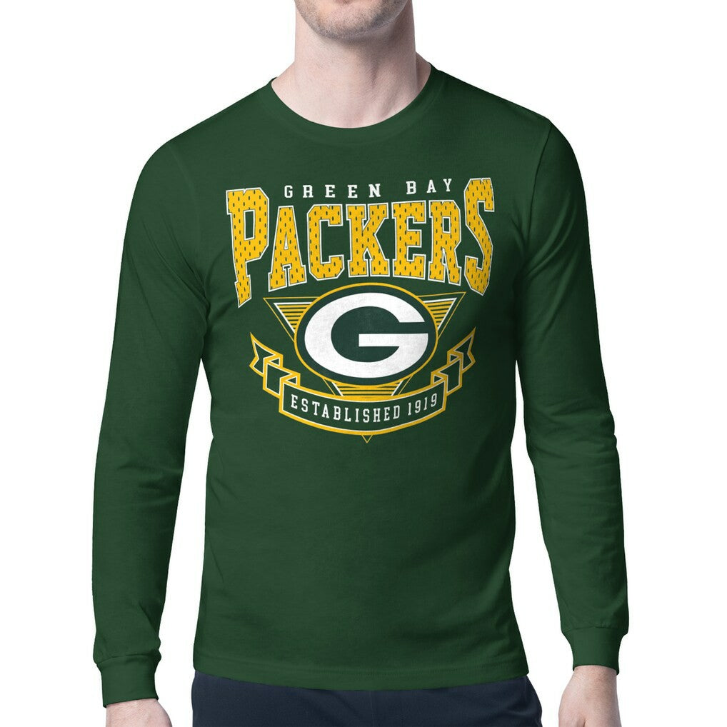 Green Bay Packers Starter '80s Inspired Team Logo Long Sleeve T-Shirt | NFL Sale