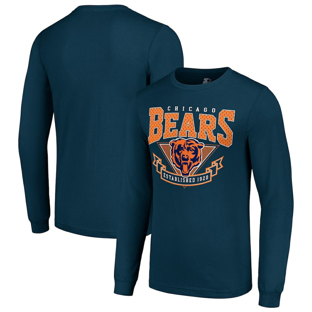 Chicago Bears Starter '80s Inspired Team Logo Long Sleeve T-Shirt | NFL Sale