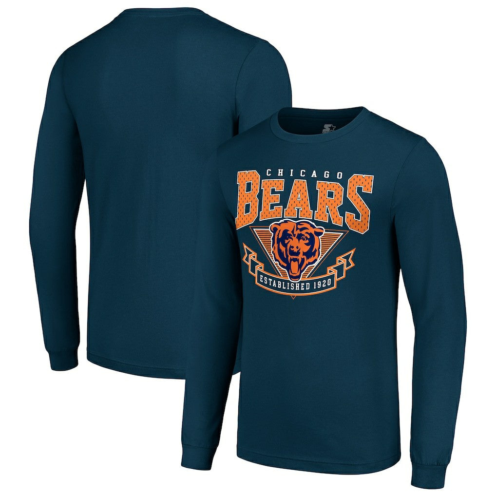 Chicago Bears Starter '80s Inspired Team Logo Long Sleeve T-Shirt | NFL Sale