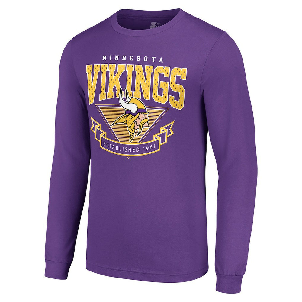 Minnesota Vikings Starter '80s Inspired Team Logo Long Sleeve T-Shirt | NFL Hot