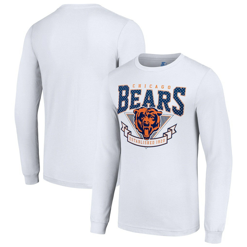 Chicago Bears Starter '80s Inspired Team Logo Long Sleeve T-Shirt | NFL US
