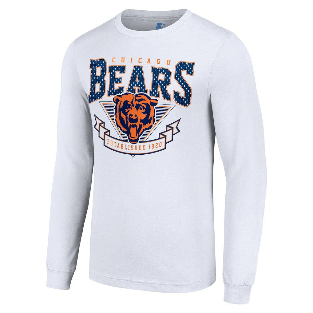 Chicago Bears Starter '80s Inspired Team Logo Long Sleeve T-Shirt | NFL US