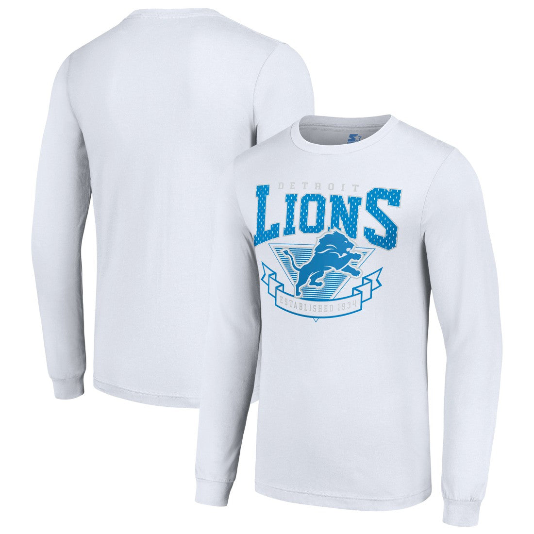 Detroit Lions Starter '80s Inspired Team Logo Long Sleeve T-Shirt | NFL Hot