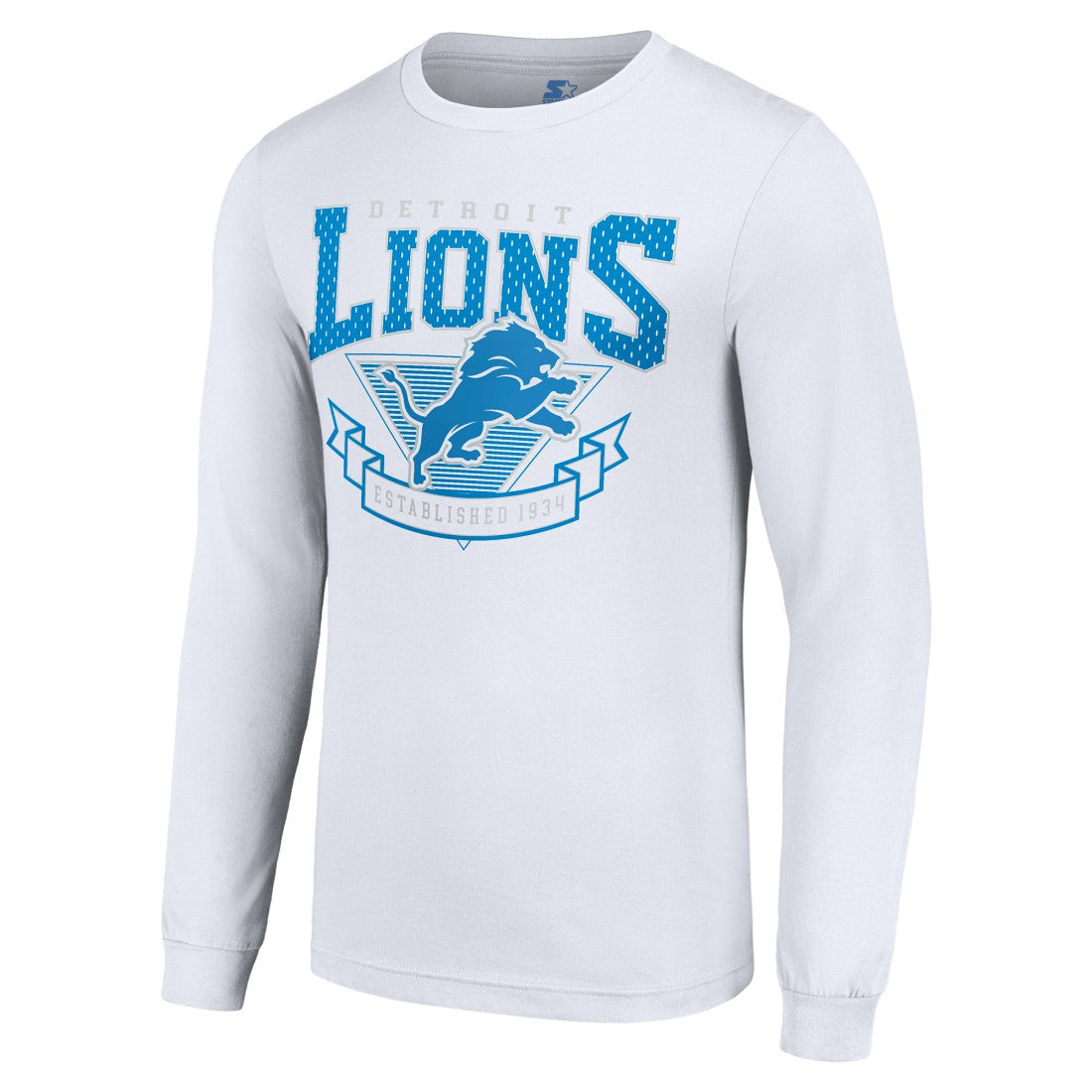 Detroit Lions Starter '80s Inspired Team Logo Long Sleeve T-Shirt | NFL Hot
