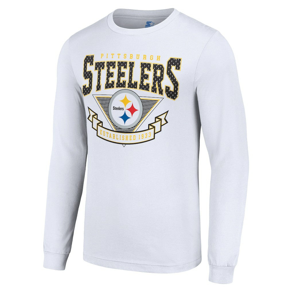 Pittsburgh Steelers Starter '80s Inspired Team Logo Long Sleeve T-Shirt | NFL Online