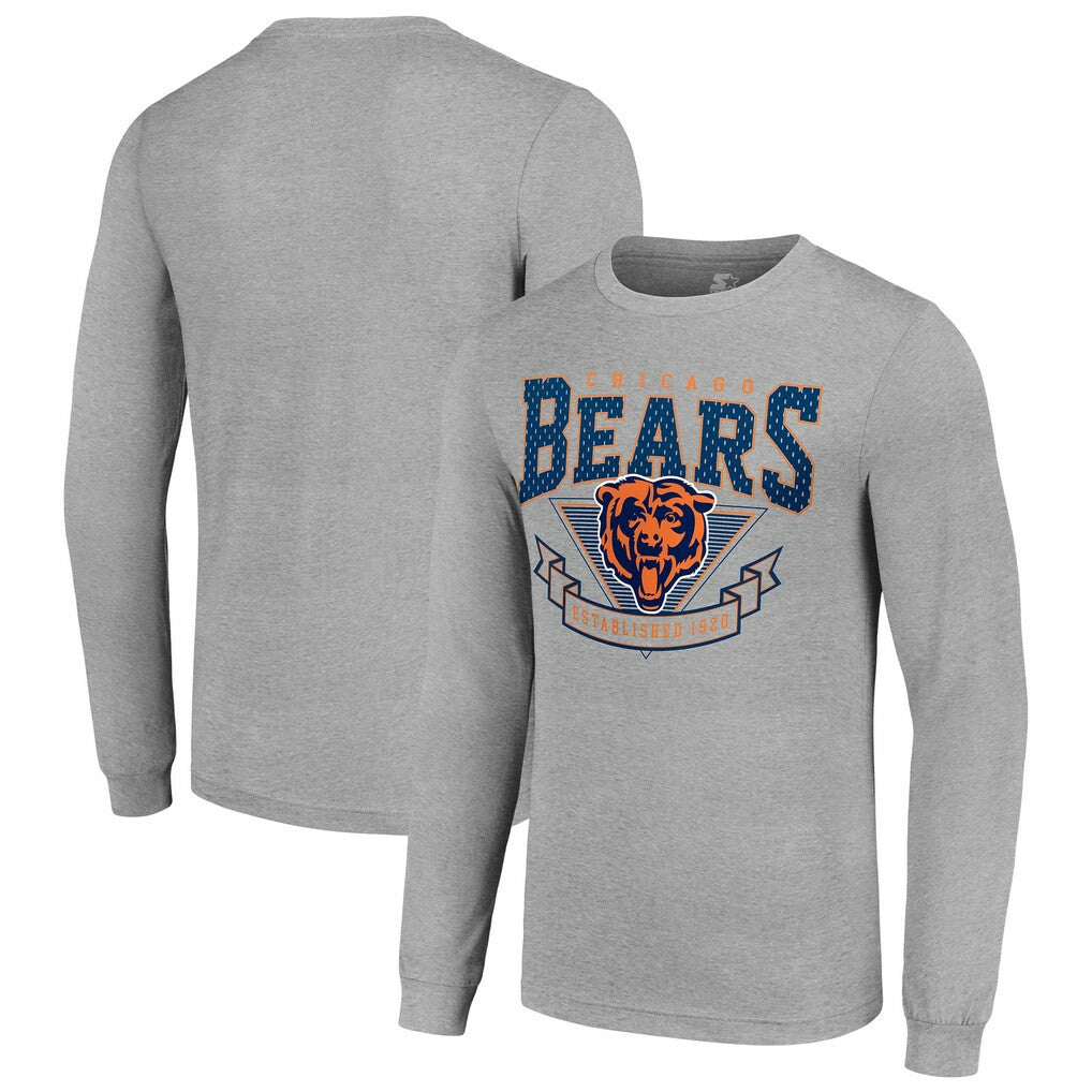 Chicago Bears Starter '80s Inspired Team Logo Long Sleeve T-Shirt | NFL Online