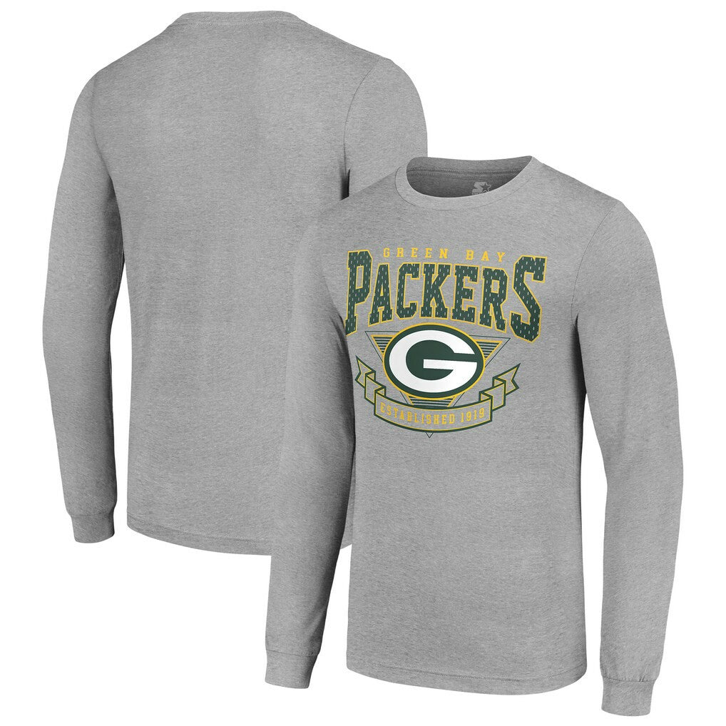Green Bay Packers Starter '80s Inspired Team Logo Long Sleeve T-Shirt | NFL Outlet