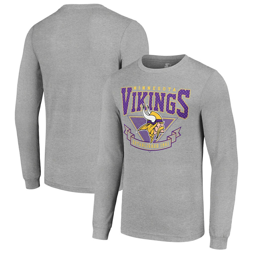 Minnesota Vikings Starter '80s Inspired Team Logo Long Sleeve T-Shirt | NFL Discount