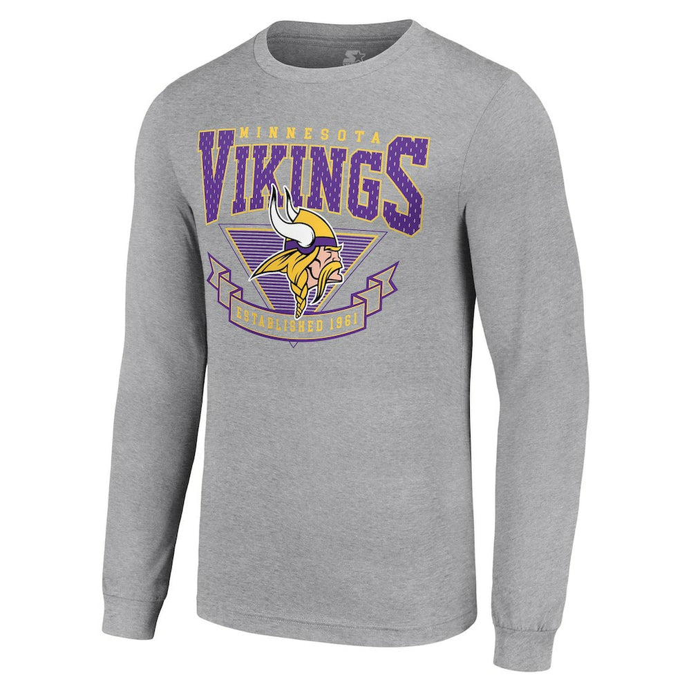 Minnesota Vikings Starter '80s Inspired Team Logo Long Sleeve T-Shirt | NFL Discount
