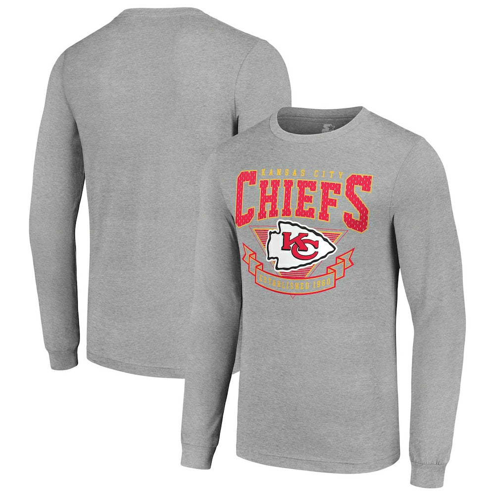 Kansas City Chiefs Starter '80s Inspired Team Logo Long Sleeve T-Shirt | NFL Discount