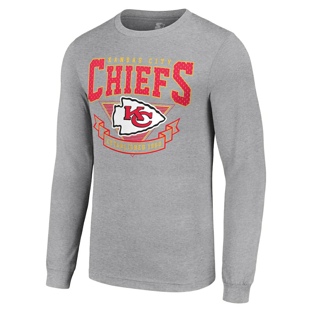 Kansas City Chiefs Starter '80s Inspired Team Logo Long Sleeve T-Shirt | NFL Discount