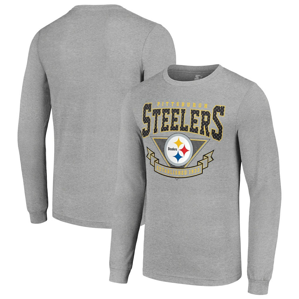 Pittsburgh Steelers Starter '80s Inspired Team Logo Long Sleeve T-Shirt | NFL Online