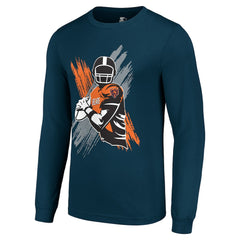 Chicago Bears Starter Player X Logo Graphic Long Sleeve T-Shirt | NFL New