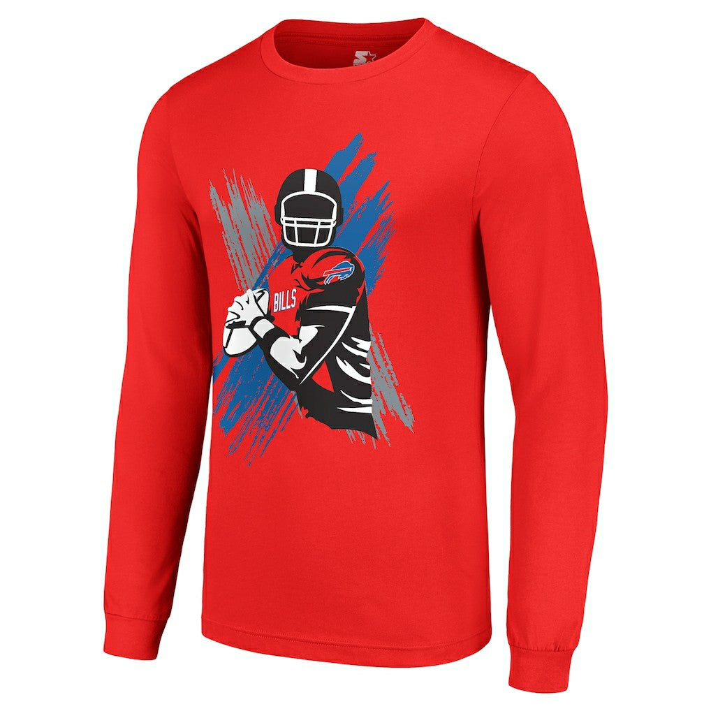 Buffalo Bills Starter Player X Logo Graphic Long Sleeve T-Shirt | NFL Hot