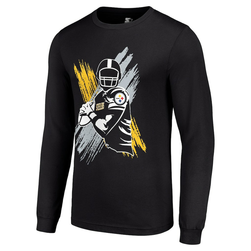 Pittsburgh Steelers Starter Player X Logo Graphic Long Sleeve T-Shirt | NFL Sale