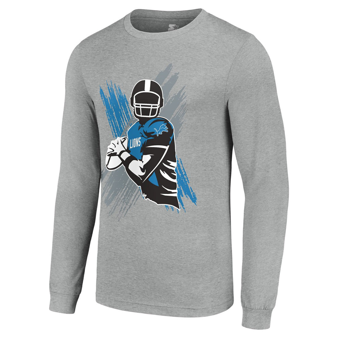 Detroit Lions Starter Player X Logo Graphic Long Sleeve T-Shirt | NFL Sale