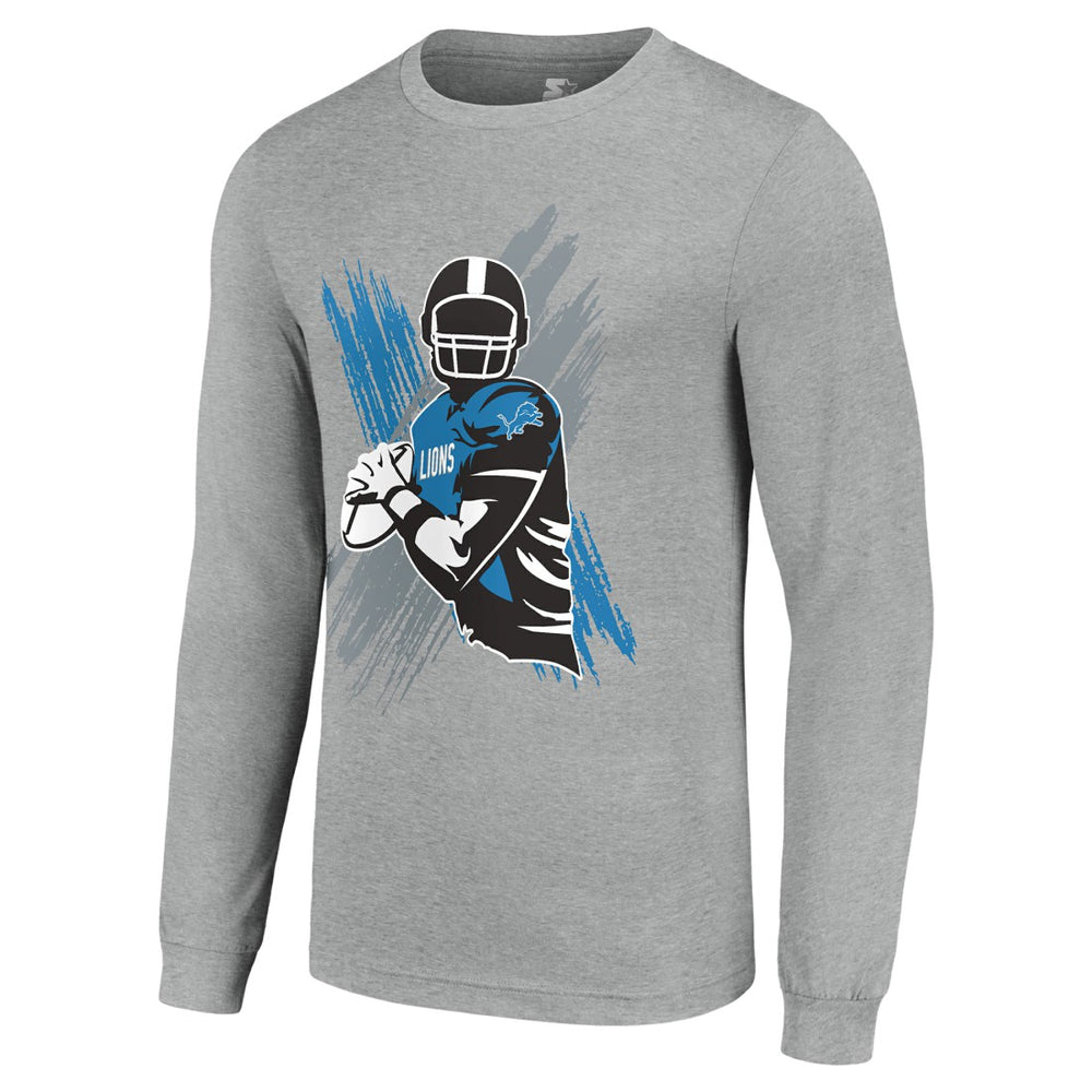 Detroit Lions Starter Player X Logo Graphic Long Sleeve T-Shirt | NFL Sale