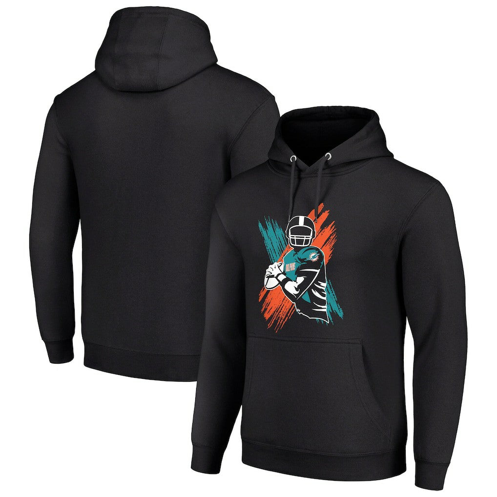 Miami Dolphins Starter Player X Fleece Pullover Hoodie | NFL Outlet