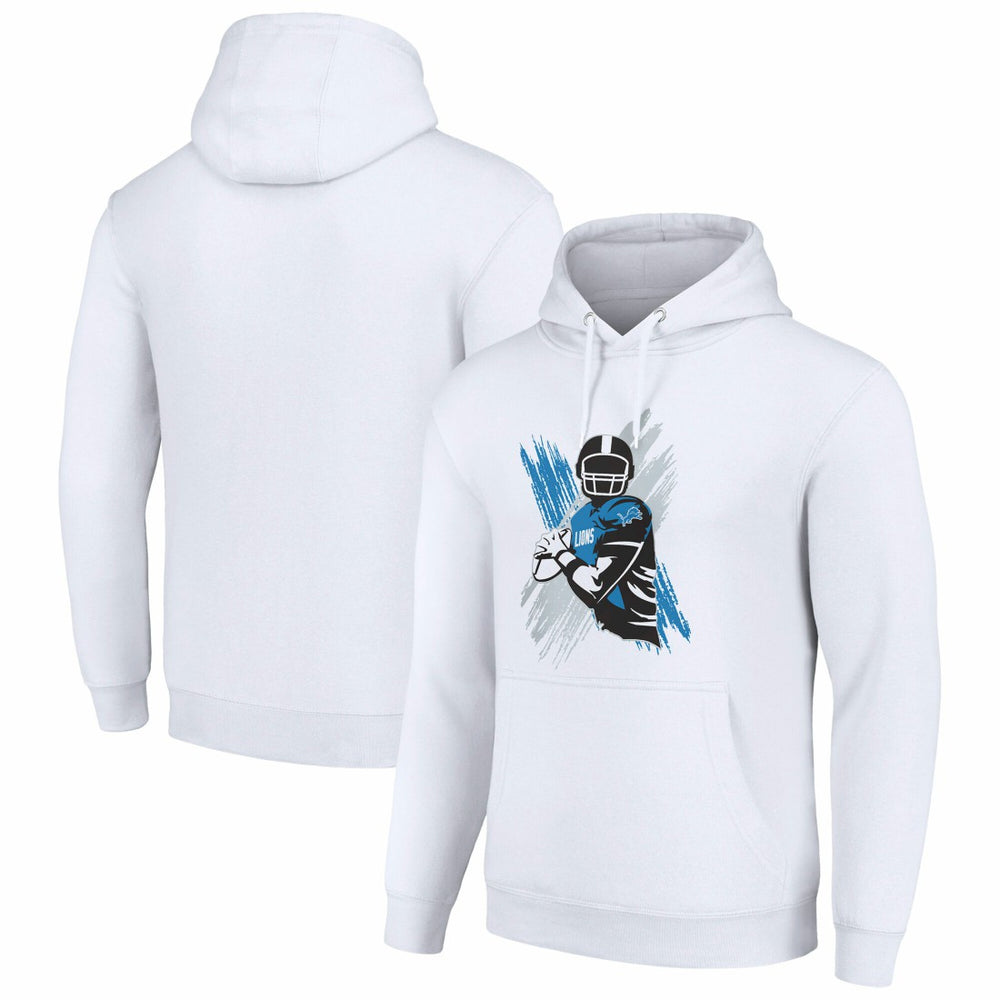 Detroit Lions Starter Player X Fleece Pullover Hoodie | NFL Hot