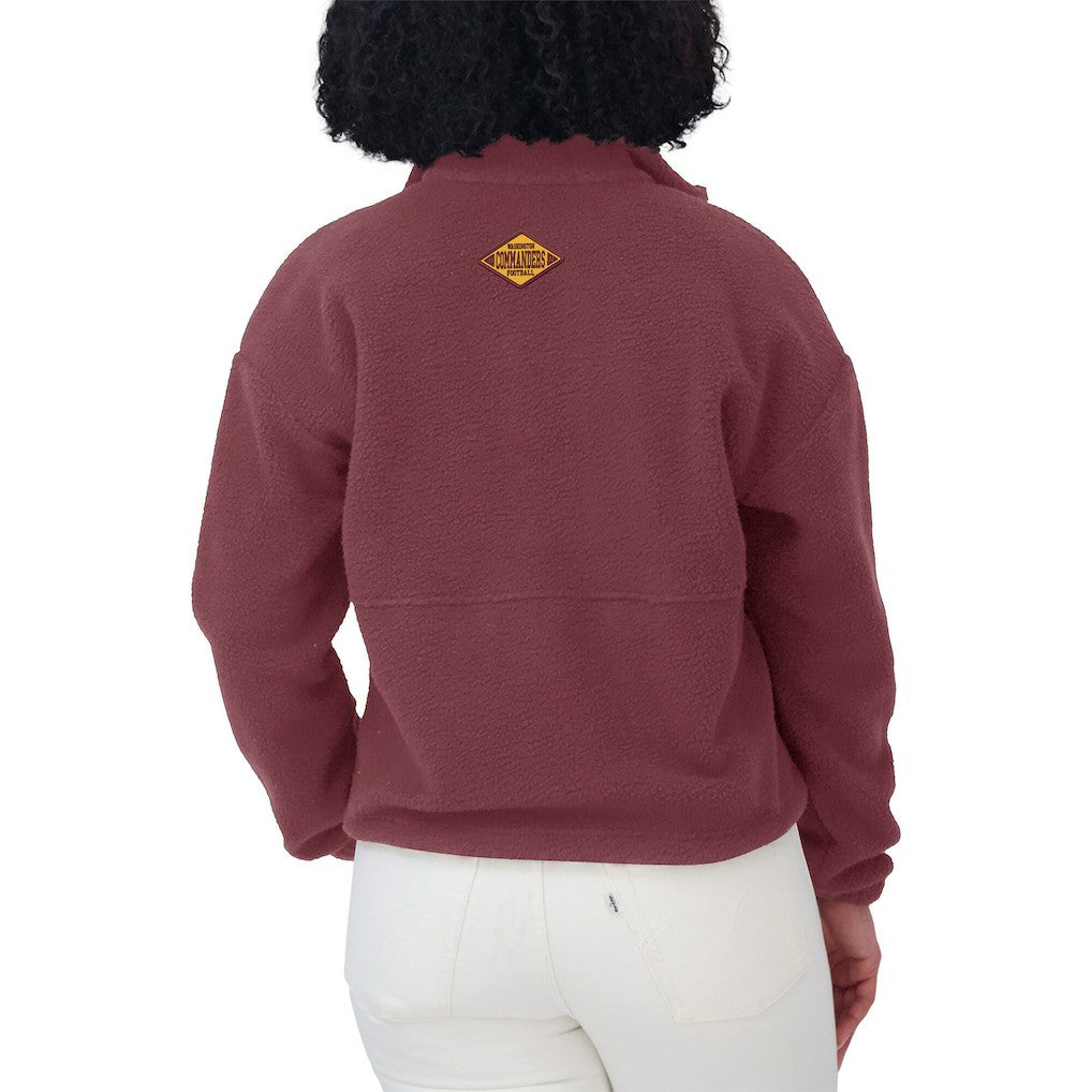 Washington Commanders WEAR by Erin Andrews Women's Polar Fleece Half-Zip Jacket | NFL Sale