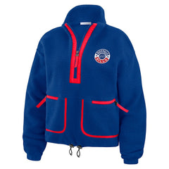 Buffalo Bills WEAR by Erin Andrews Women's Polar Fleece Half-Zip Jacket | NFL Outlet