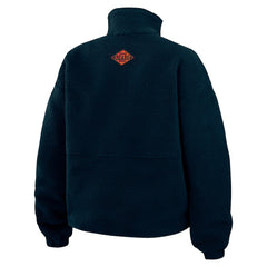 Chicago Bears WEAR by Erin Andrews Women's Polar Fleece Half-Zip Jacket | NFL Outlet