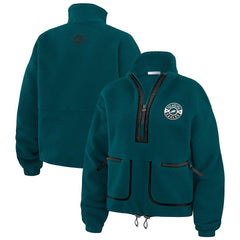 Philadelphia Eagles WEAR by Erin Andrews Women's Polar Fleece Half-Zip Jacket | NFL Hot