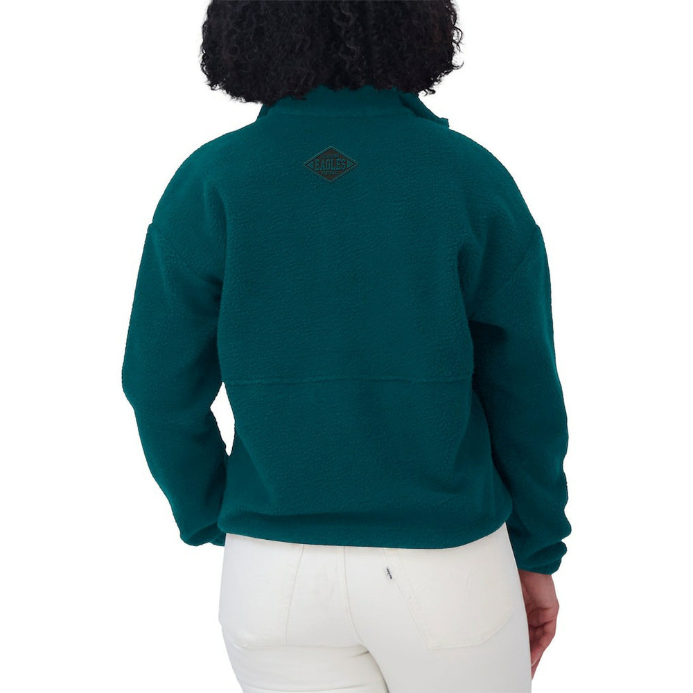 Philadelphia Eagles WEAR by Erin Andrews Women's Polar Fleece Half-Zip Jacket | NFL Hot