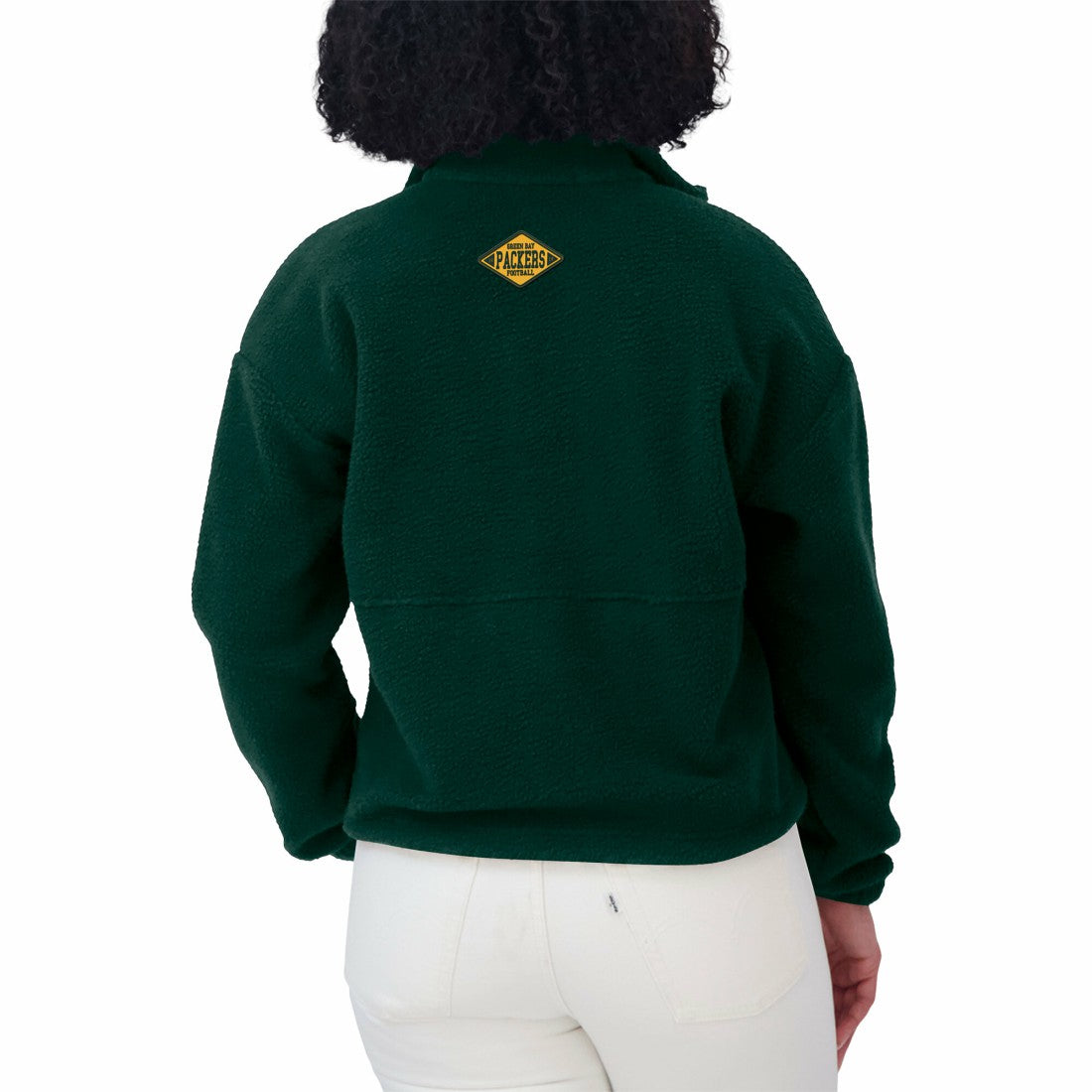 Green Bay Packers WEAR by Erin Andrews Women's Polar Fleece Half-Zip Jacket | NFL US