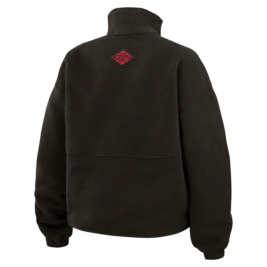 Kansas City Chiefs WEAR by Erin Andrews Women's Polar Fleece Half-Zip Jacket | NFL Discount