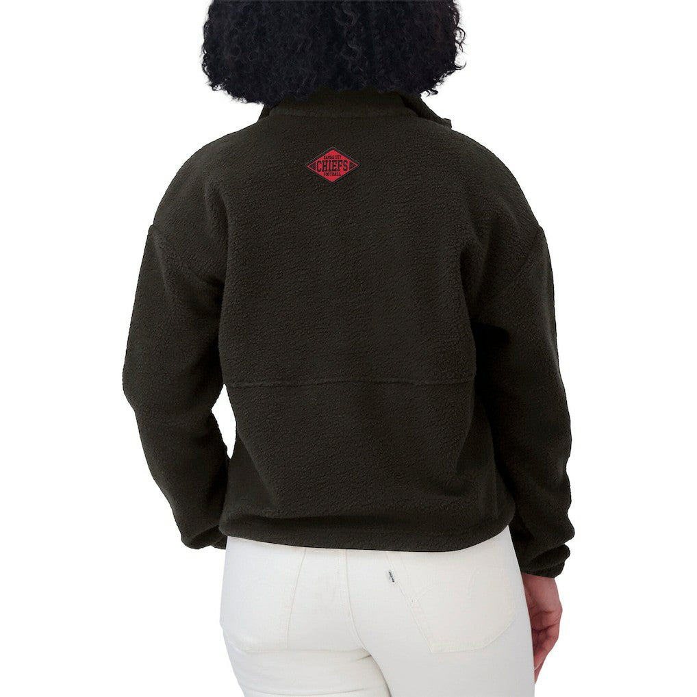 Kansas City Chiefs WEAR by Erin Andrews Women's Polar Fleece Half-Zip Jacket | NFL Discount