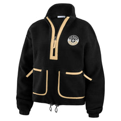 New Orleans Saints WEAR by Erin Andrews Women's Polar Fleece Half-Zip Jacket | NFL New
