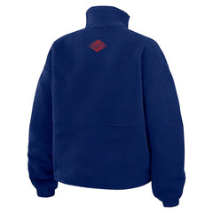 New York Giants WEAR by Erin Andrews Women's Polar Fleece Half-Zip Jacket | NFL Hot