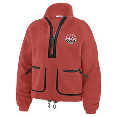 San Francisco 49ers WEAR by Erin Andrews Women's Polar Fleece Half-Zip Jacket | NFL New