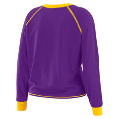 Minnesota Vikings WEAR by Erin Andrews Women's Tie-Front Long Sleeve Top | NFL Hot