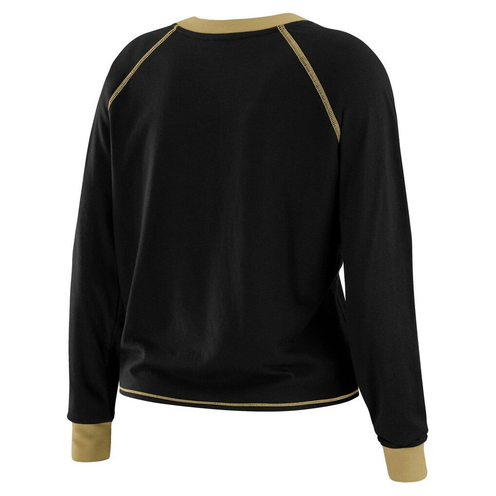 New Orleans Saints WEAR by Erin Andrews Women's Tie-Front Long Sleeve Top | NFL Near me