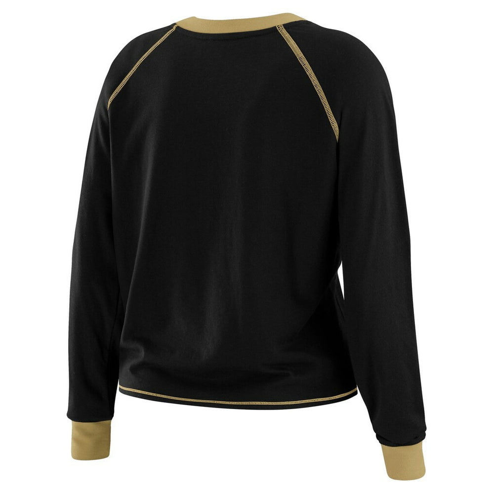 New Orleans Saints WEAR by Erin Andrews Women's Tie-Front Long Sleeve Top | NFL Near me