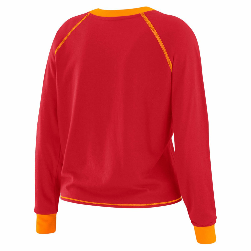 Tampa Bay Buccaneers WEAR by Erin Andrews Women's Tie-Front Long Sleeve Top | NFL On sale